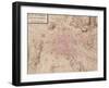 Map of Paris and Its Surroundings, from "Oisivetes"-Sebastien Le Pretre de Vauban-Framed Giclee Print