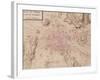 Map of Paris and Its Surroundings, from "Oisivetes"-Sebastien Le Pretre de Vauban-Framed Giclee Print