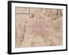 Map of Paris and Its Surroundings, from "Oisivetes"-Sebastien Le Pretre de Vauban-Framed Giclee Print