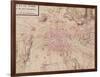 Map of Paris and Its Surroundings, from "Oisivetes"-Sebastien Le Pretre de Vauban-Framed Giclee Print