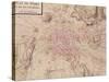 Map of Paris and Its Surroundings, from "Oisivetes"-Sebastien Le Pretre de Vauban-Stretched Canvas