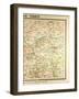 Map of Paris and its Vicinity-null-Framed Giclee Print