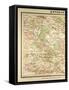 Map of Paris and its Vicinity-null-Framed Stretched Canvas