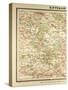 Map of Paris and its Vicinity-null-Stretched Canvas
