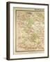 Map of Paris and its Vicinity-null-Framed Giclee Print