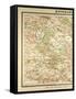 Map of Paris and its Vicinity-null-Framed Stretched Canvas