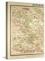 Map of Paris and its Vicinity-null-Stretched Canvas