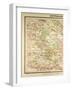 Map of Paris and its Vicinity-null-Framed Giclee Print