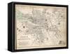 Map of Paris at the Outbreak of the French Revolution, 1789, Published by William Blackwood and…-Alexander Keith Johnston-Framed Stretched Canvas