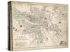 Map of Paris at the Outbreak of the French Revolution, 1789, Published by William Blackwood and…-Alexander Keith Johnston-Stretched Canvas