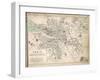 Map of Paris at the Outbreak of the French Revolution, 1789, Published by William Blackwood and…-Alexander Keith Johnston-Framed Giclee Print