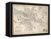 Map of Paris at the Outbreak of the French Revolution, 1789, Published by William Blackwood and…-Alexander Keith Johnston-Framed Stretched Canvas