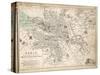 Map of Paris at the Outbreak of the French Revolution, 1789, Published by William Blackwood and…-Alexander Keith Johnston-Stretched Canvas