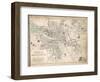 Map of Paris at the Outbreak of the French Revolution, 1789, Published by William Blackwood and…-Alexander Keith Johnston-Framed Giclee Print