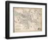 Map of Paris at the Outbreak of the French Revolution, 1789, Published by William Blackwood and…-Alexander Keith Johnston-Framed Giclee Print