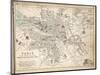 Map of Paris at the Outbreak of the French Revolution, 1789, Published by William Blackwood and…-Alexander Keith Johnston-Mounted Giclee Print