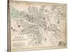 Map of Paris at the Outbreak of the French Revolution, 1789, Published by William Blackwood and?-Alexander Keith Johnston-Stretched Canvas
