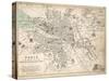 Map of Paris at the Outbreak of the French Revolution, 1789-null-Stretched Canvas