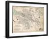 Map of Paris at the Outbreak of the French Revolution, 1789-null-Framed Giclee Print