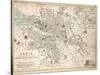 Map of Paris at the Outbreak of the French Revolution, 1789-null-Stretched Canvas