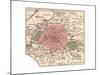 Map of Paris (C. 1900), Maps-Encyclopaedia Britannica-Mounted Giclee Print