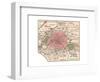 Map of Paris (C. 1900), Maps-Encyclopaedia Britannica-Framed Giclee Print