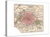 Map of Paris (C. 1900), Maps-Encyclopaedia Britannica-Stretched Canvas