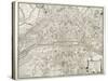 Map of Paris, from 'L'Atlas De Paris' by Jean De La Caille, 1714-null-Stretched Canvas