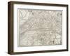 Map of Paris, from 'L'Atlas De Paris' by Jean De La Caille, 1714-null-Framed Premium Giclee Print