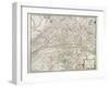 Map of Paris, from 'L'Atlas De Paris' by Jean De La Caille, 1714-null-Framed Giclee Print