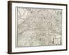 Map of Paris, from 'L'Atlas De Paris' by Jean De La Caille, 1714-null-Framed Giclee Print