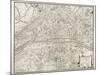 Map of Paris, from 'L'Atlas De Paris' by Jean De La Caille, 1714-null-Mounted Giclee Print