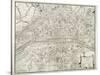 Map of Paris, from 'L'Atlas De Paris' by Jean De La Caille, 1714-null-Stretched Canvas