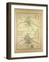 Map of Paris in the 12th Century and in the 14th Century France-null-Framed Giclee Print