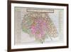 Map of Paris, June 1800-null-Framed Giclee Print