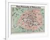 Map of Paris-null-Framed Giclee Print