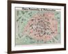 Map of Paris-null-Framed Giclee Print