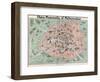 Map of Paris-null-Framed Giclee Print