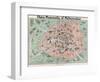 Map of Paris-null-Framed Giclee Print