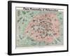 Map of Paris-null-Framed Giclee Print