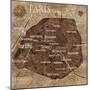 Map of Paris-Luke Wilson-Mounted Art Print