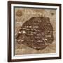 Map of Paris-Luke Wilson-Framed Art Print