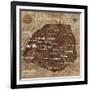 Map of Paris-Luke Wilson-Framed Art Print