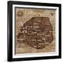 Map of Paris-Luke Wilson-Framed Art Print