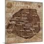 Map of Paris-Luke Wilson-Mounted Art Print