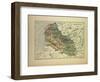 Map of Pas-De-Calais France-null-Framed Giclee Print