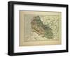 Map of Pas-De-Calais France-null-Framed Giclee Print