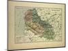 Map of Pas-De-Calais France-null-Mounted Giclee Print