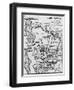 Map of Pearl Harbor with Location of Ships Just Prior to the Japanese Attack on Dec. 7, 1941-null-Framed Art Print