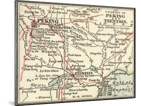 Map of Peking (C. 1900), Maps-Encyclopaedia Britannica-Mounted Art Print
